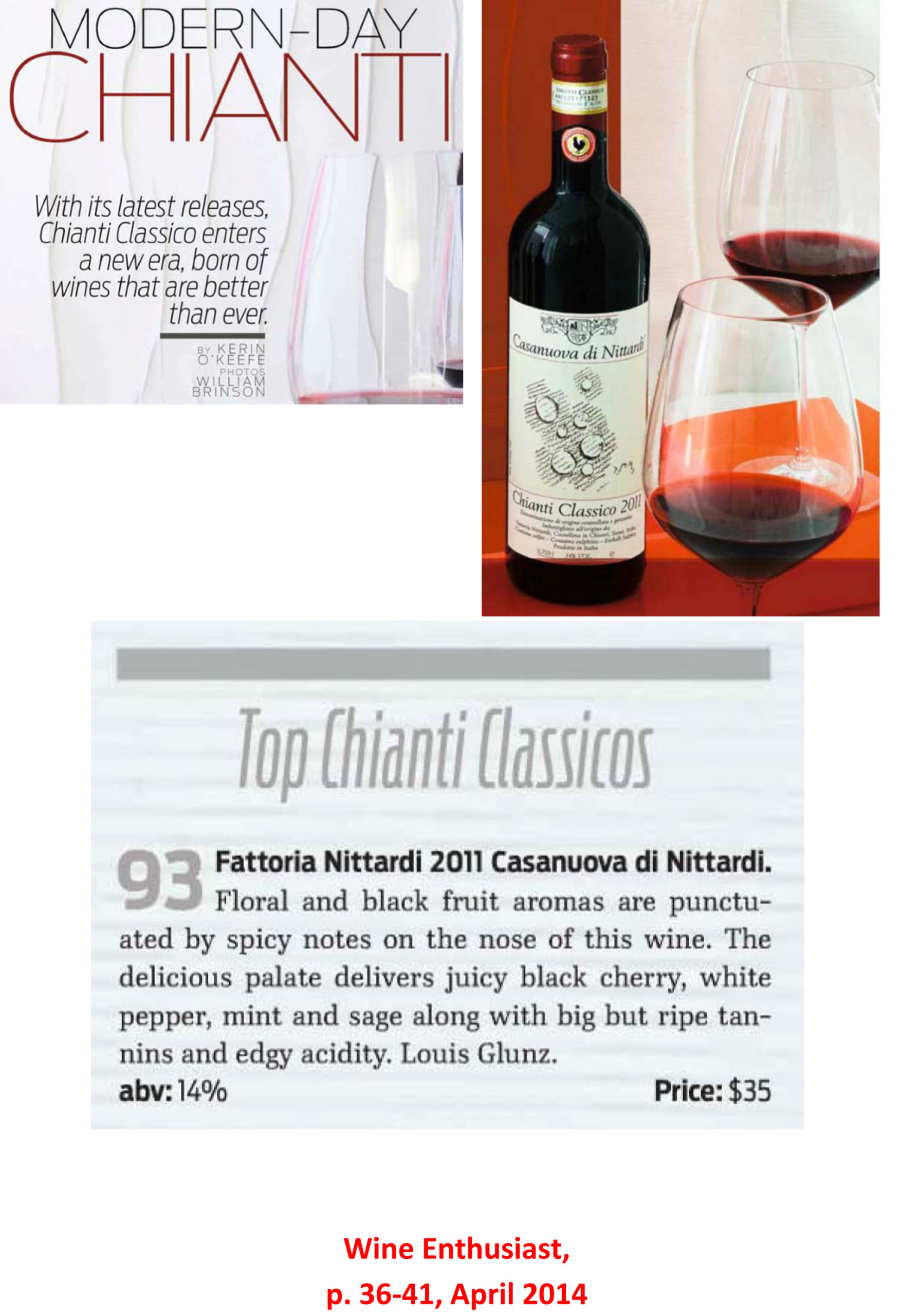 Wine Enthusiast Article 