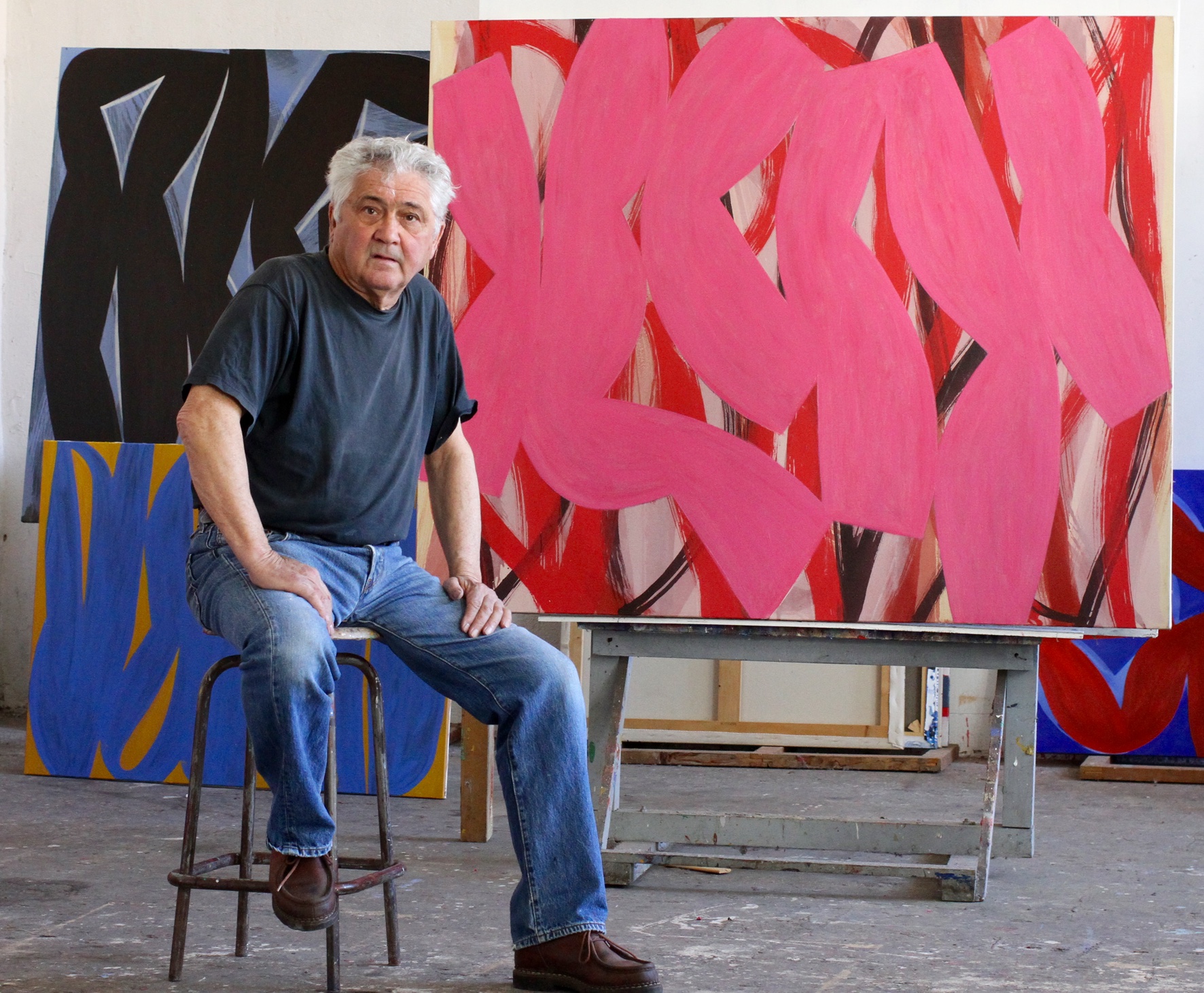 Alain Clément in his studio